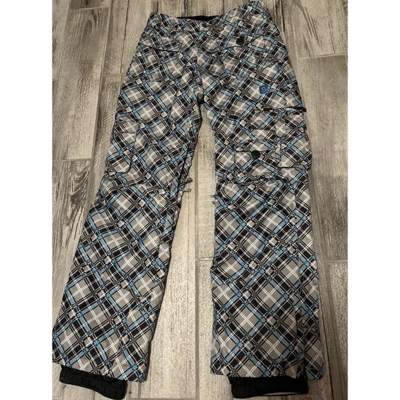 Sims Pants Womens Med Gray Blue  Snowboard Ski Snow Insulated Pocket Zip Outdoor - Picture 1 of 16